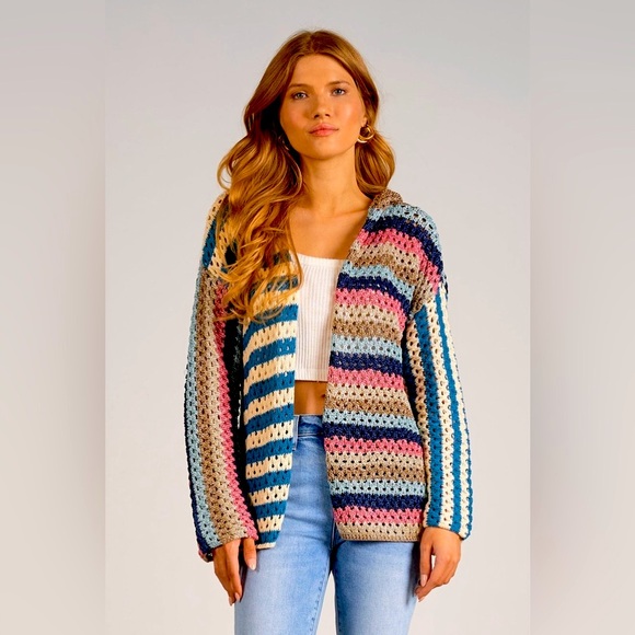 Elan lurex multicolor cardigan - Picture 5 of 16